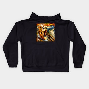 Cheesy Scream: Unique National Cheese Lover Day Kids Hoodie